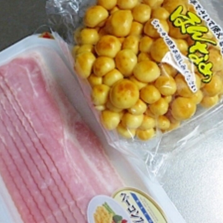 ほんなめとベーコンのニンニク風味炒め